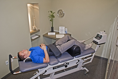Irving chiropractic treatment room at Grennan Chiropractic