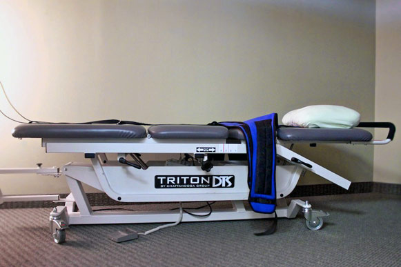 Dallas spinal decompression table at Grennan Chiropractic